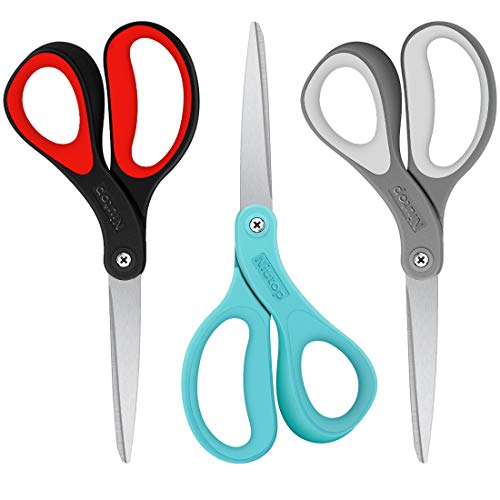 Scissors, Niutop 8" All Purpose Scissors Heavy Duty Ergonomic Comfort Grip Craft Shears