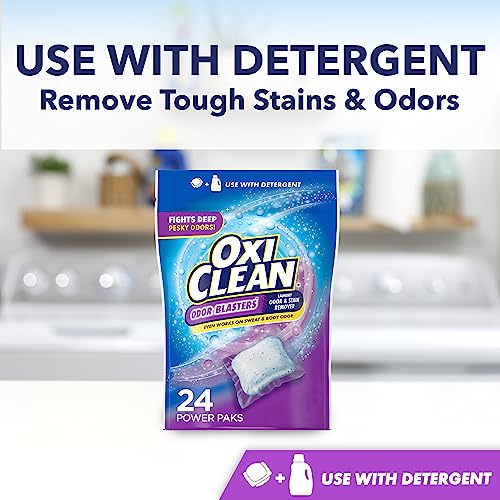 OxiClean Odor Blasters Odor and Stain Remover Power Paks, 24ct