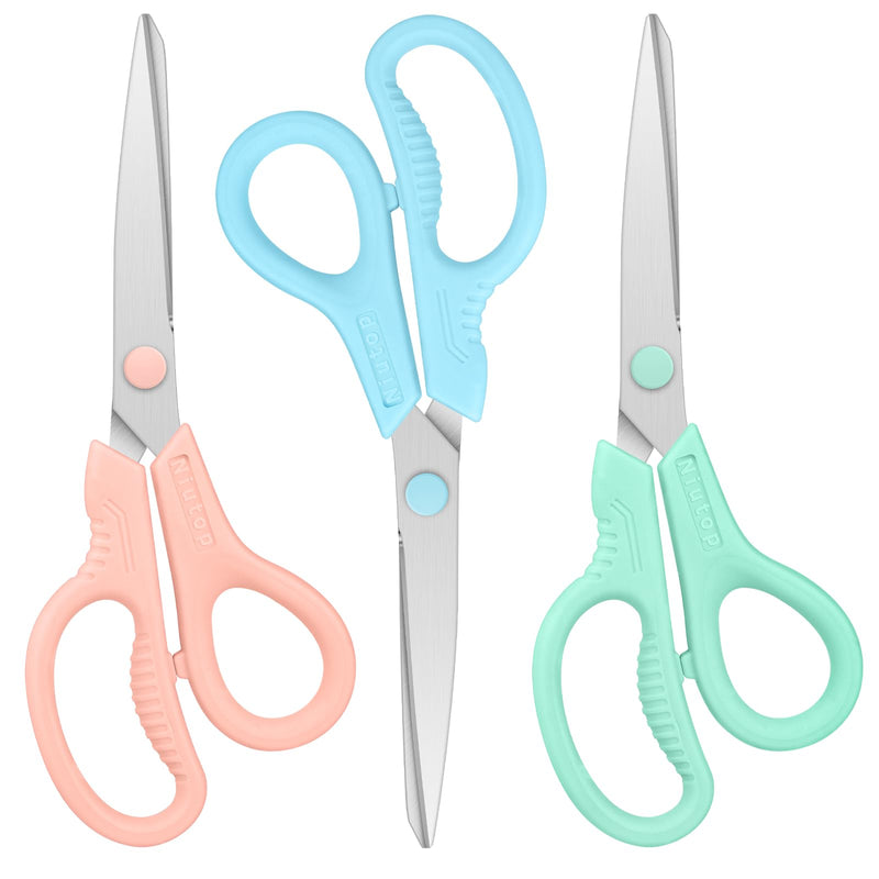 Scissors, Niutop 8" All Purpose Scissors Heavy Duty Ergonomic Comfort Grip Craft Shears