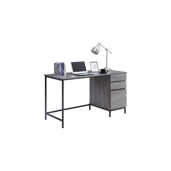 Lorell SOHO 3-Drawer Desk, 3 x File Drawer(s) - Single Pedestal on Right Side